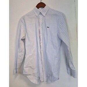 Vineyard Vines Shirt Mens Small Whale Button Down Long Sleeve Checkered Office